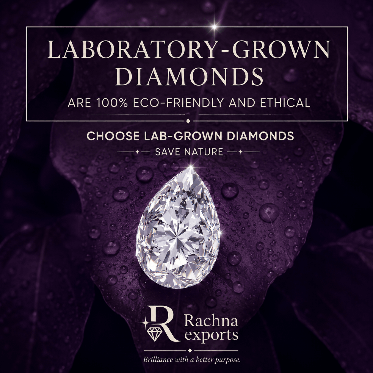 A finished, polished diamond catching light.