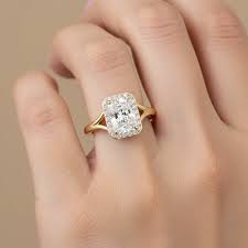 Radiant cut lab grown diamond showing cropped corners and brilliant facet pattern